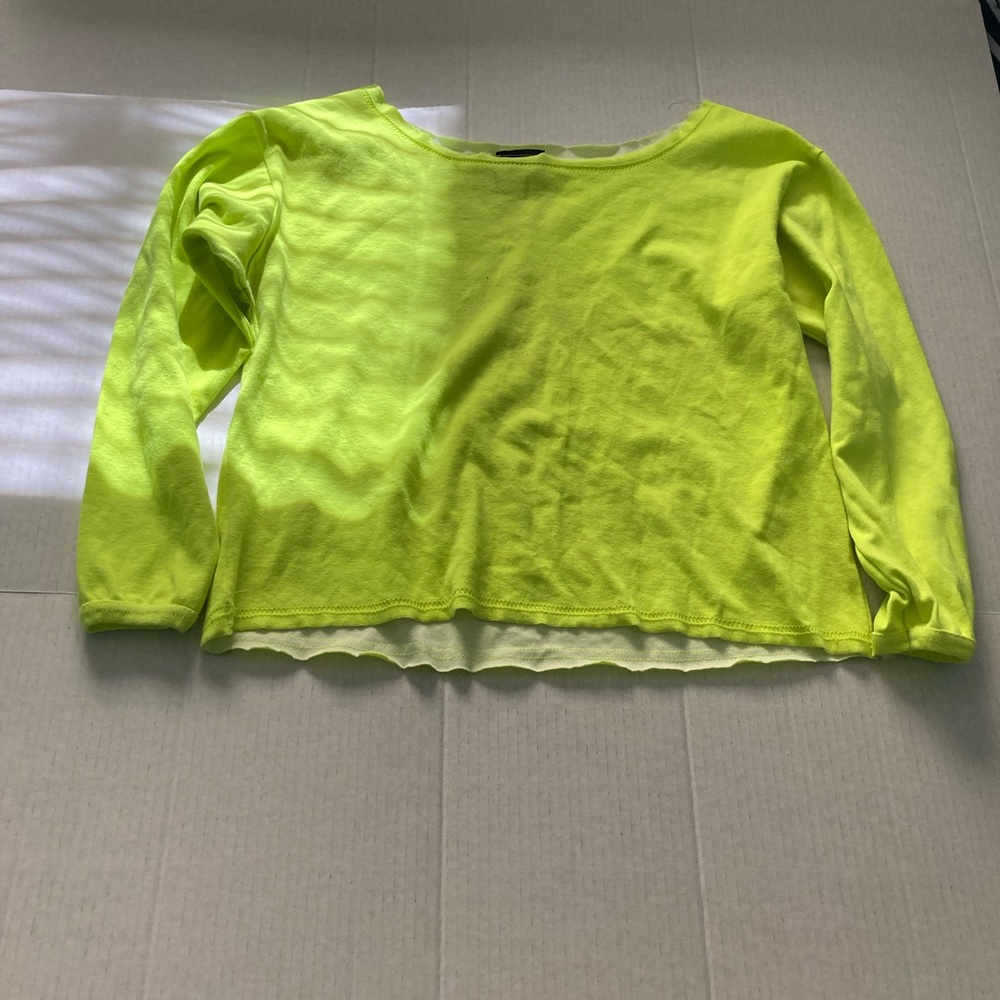 Neon Yellow Sweatshirt 4 tops for $12 when  bundled!
